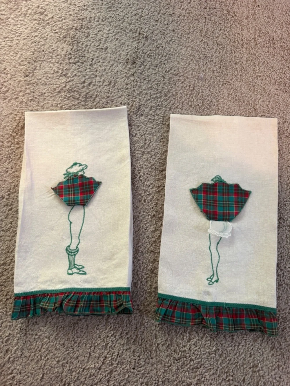 Vintage Tea Towel Set (Skirts lift)